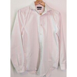 CALVIN KLEIN SLIM FIT FLEX COLLAR BUTTON UP SHIRT LIGHT PINK Size L Large (813m)